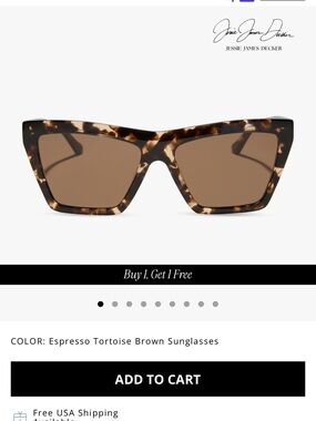 Diff Eyewear Espresso Tortoise Sunglasses - Vivi - Jessie James Decker